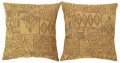 1531,1532 Floro–Geometric Fabric Pillow 1-8 x 1-6