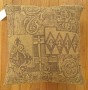1533 Floro–Geometric Fabric Pillow 1-8 x 1-6