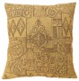 1534 Floro–Geometric Fabric Pillow 1-8 x 1-6