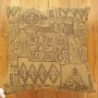 1535,1536 Floro–Geometric Fabric Pillow 1-8 x 1-6