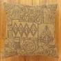 1535 Floro–Geometric Fabric Pillow 1-8 x 1-6