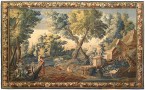 26034 Aubusson Chinoiserie Tapestry 9-5 x 13-10