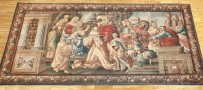 32303 French Religious Tapestry 9-3 x 18-4