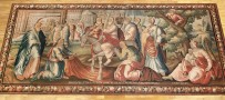 32304 French Religious Tapestry 9-4 x 20-3