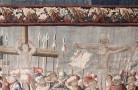 32305 French Religious Tapestry 9-6 x 20-7