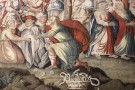 32305 French Religious Tapestry 9-6 x 20-7