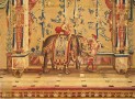 35165 French Beauvais Grotesque Tapestry 7-6 x 11-0