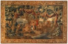 35220 French Felletin Chinoiserie Tapestry 11-6 x 17-9