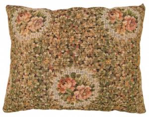 Antique European Jacquard Tapestry Pillow - Item #  1366 - 2-0 H x 1-8 W -  Circa 1910