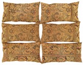 Antique French Jacquard Tapestry Pillow - Item #  1407,1408,1409,1410,1411,1412 - 1-3 H x 2-2 W -  Circa 1910