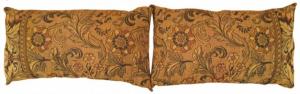 Antique French Jacquard Tapestry Plillow - Item #  1409,1410 - 1-3 H x 2-2 W -  Circa 1910