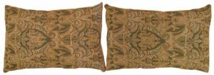 Antique French Jacquard Tapestry Pillow - Item #  1420,1421 - 1-0 H x 1-7 W -  Circa 1910