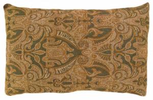 Antique French Jacquard Tapestry Pillow - Item #  1421 - 1-0 H x 1-7 W -  Circa 1910