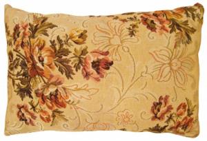 Antique French Jacquard Tapestry Pillow - Item #  1433 - 1-0 H x 1-7 W -  Circa 1910