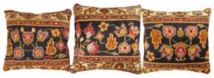 Antique Indian Indian Agra Carpet Pillows - Item #  1461,1462,1463 - 1-5 H x 1-5 W -  Circa 1910