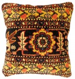 Antique Persian Persian Bidjar Carpet Pillow - Item #  1496 - 1-2 H x 1-2 W -  Circa 1910