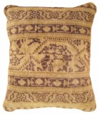 Antique Indian Indian Agra Carpet Pillow - Item #  1497 - 1-2 H x 1-0 W -  Circa 1910