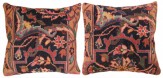 Antique Indian Indian Agra Carpet Pillow - Item #  1521,1522 - 1-6 H x 1-4 W -  Circa 1910