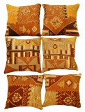 Vintage Turkish Turkish Kilim Rug Pillow - Item #  1565,1566,1567,1568,1569,1570 - 1-5 H x 1-5 W -  Circa 1940
