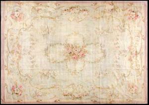 Antique French Aubusson - Item #  27193 - 11-5 H x 8-0 W -  Circa 1900