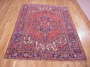 Vintage Persian Heriz - Item #  22716 - 10-4 H x 7-0 W -  Circa 1930