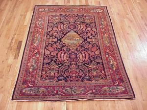 Vintage Persian Kashan - Item #  22738 - 6-7 H x 4-4 W -  Circa 1920