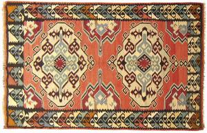 Vintage Turkish Kilim - Item #  23058 - 9-4 H x 6-7 W -  Circa 1940