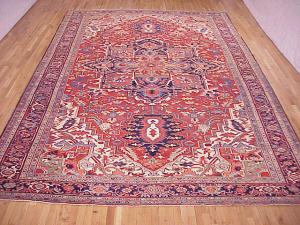 Antique Persian Heriz - Item #  23440 - 15-9 H x 10-3 W -  Circa 1920