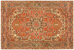 Antique Persian Heriz Serapi - Item #  23716 - 12-6 H x 10-4 W -  Circa 1920