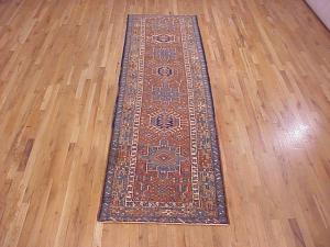 Antique Persian Heriz Karaja - Item #  24021 - 11-0 H x 3-0 W -  Circa 1920