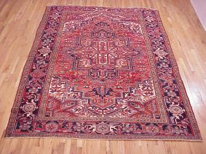 Vintage Persian Heriz - Item #  24223 - 9-6 H x 6-9 W -  Circa 1930