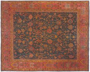 Antique Turkish Oushak - Item #  24238 - 16-4 H x 14-7 W -  Circa 1900