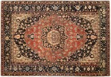 Antique Persian Mohtesham Kashan - Item #  24295 - 11-6 H x 7-6 W -  Circa 1900