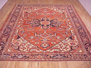 Antique Persian Serapi - Item #  24365 - 13-2 H x 10-8 W -  Circa 1910