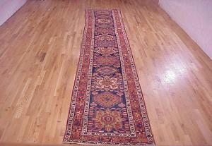 Antique Persian Heriz Karaja - Item #  24401 - 18-0 H x 3-3 W -  Circa 1920