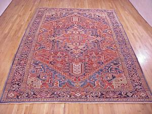 Antique Persian Heriz - Item #  24867 - 12-0 H x 8-4 W -  Circa 1920