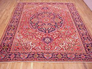 Antique Persian Heriz - Item #  24874 - 12-4 H x 9-5 W -  Circa 1920