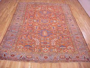 Antique Persian Heriz - Item #  24875 - 12-8 H x 9-0 W -  Circa 1910