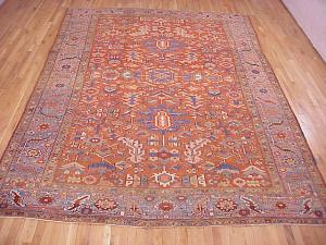 Antique Persian Heriz - Item #  24875 - 12-8 H x 9-0 W -  Circa 1910