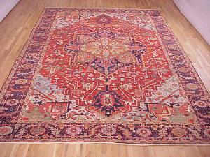 Antique Persian Heriz - Item #  24890 - 14-8 H x 10-0 W -  Circa 1920