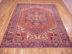 Antique Persian Heriz - Item #  24918 - 11-9 H x 8-2 W -  Circa 1920