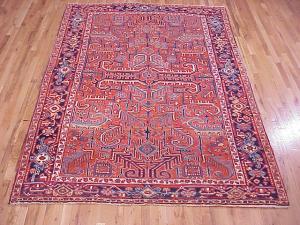 Antique Persian Heriz - Item #  24997 - 9-9 H x 6-6 W -  Circa 1920