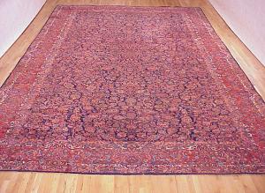 Antique Persian Kashan - Item #  25025 - 19-6 H x 12-0 W -  Circa 1910