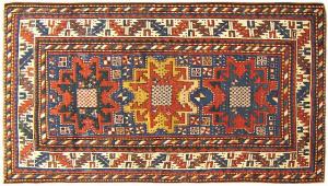 Antique Caucasian Kazak - Item #  25231 - 8-0 H x 4-3 W -  Circa 1900