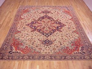 Antique Persian Ferahan Sarouk - Item #  25417 - 11-0 H x 8-7 W -  Circa 1890