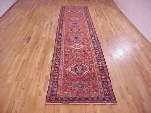 Vintage Persian Heriz Karaja - Item #  25534 - 17-4 H x 3-5 W -  Circa 1930