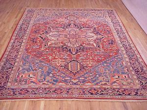 Antique Persian Heriz - Item #  25735 - 13-0 H x 9-10 W -  Circa 1920