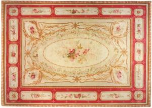 Antique French Aubusson - Item #  26005 - 17-2 H x 12-8 W -  Circa 1880