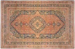 Antique Persian Tabriz Hadji Jalili - Item #  26225 - 17-0 H x 11-0 W -  Circa 1880