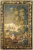 Period Antique French Pastoral Tapestry - Item #  26263 - 8-8 H x 5-0 W -  Circa 18th Century